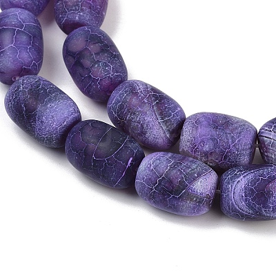 Natural Weathered Agate Beads Strands G-NH0047-B04-02-1
