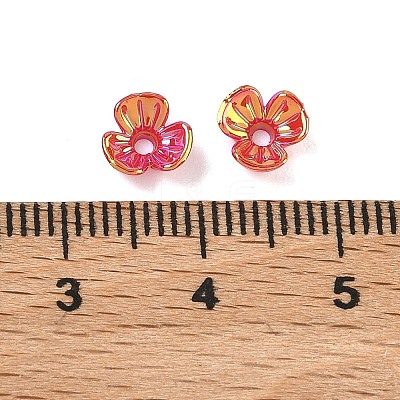 UV Plating Opaque Acrylic Bead Cap OACR-K001-39B-1