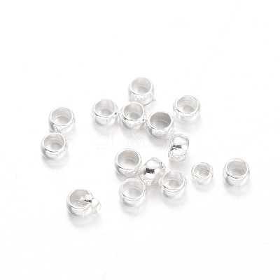 Rondelle Brass Crimp Beads KK-L134-32S-1