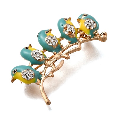 Zinc Alloy Enamel Rhinstone Brooches JEWB-V001-03A-02-1