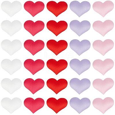 500Pcs 5 Colors Polyester Sponge Heart Shaped Confetti for Party Decoration DIY-CY0003-21A-1