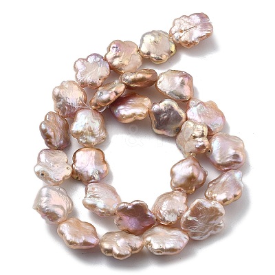 Natural Baroque Keshi Pearl Beads Strands PEAR-P064-07B-02B-1