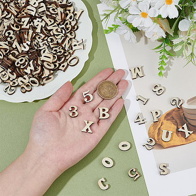 400Pcs 2 Styles Unfinished Wood Blocks WOOD-SP0001-80-1