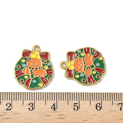304 Stainless Steel Enamel Pendants STAS-L300-012G-05-1