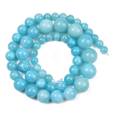 Natural Mashan Jade Graduated Beads Strands GG-CBA2AE1-A08-L-1
