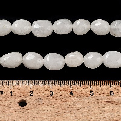 Natural White Jade Beads Strands G-E614-B01-08-1