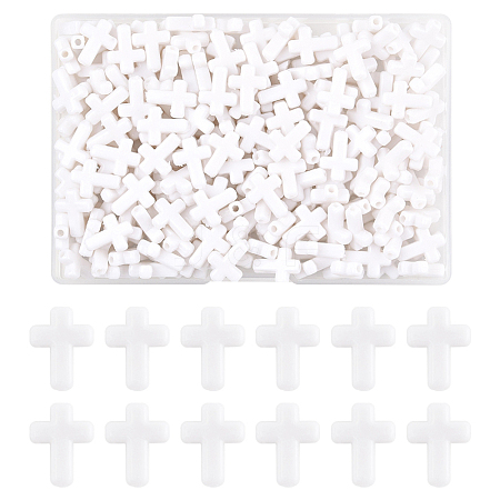 200Pcs Opaque Acrylic Beads SACR-FS0001-39I-1