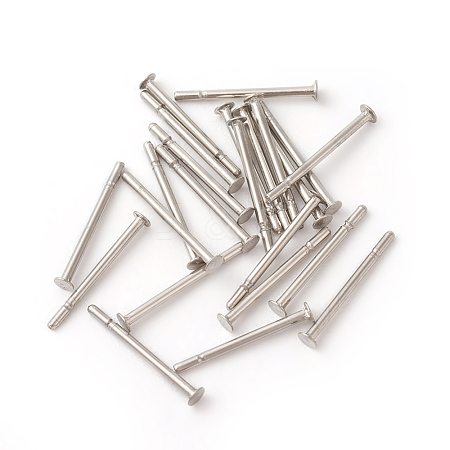 Tarnish Resistant 304 Stainless Steel Flat Head Pins STAS-F192-022P-01-1