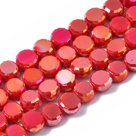 Electroplate Glass Beads Strands EGLA-Q125-002-A05-1