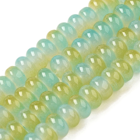 Baking Paint Glass Beads Strands DGLA-C003-01F-1