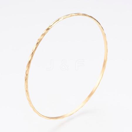 304L Stainless Steel Buddhist Bangles BJEW-G568-15G-1