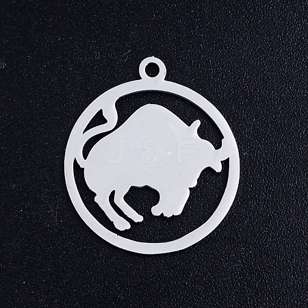 Tarnish Resistant 201 Stainless Steel Pendants STAS-S105-JN362-2-1
