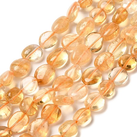 Natural Citrine Beads Strands G-L608-A09-02-1