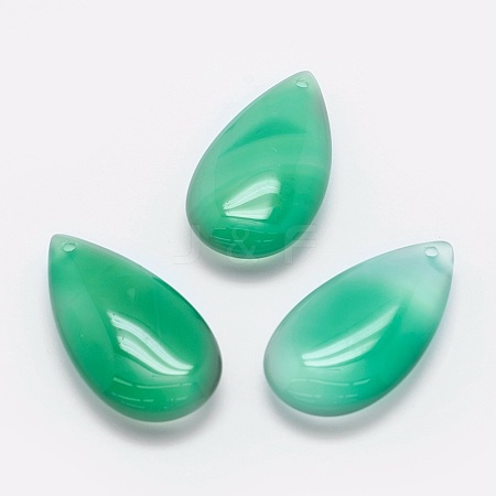 Natural Agate Pendants G-O163-A02-1