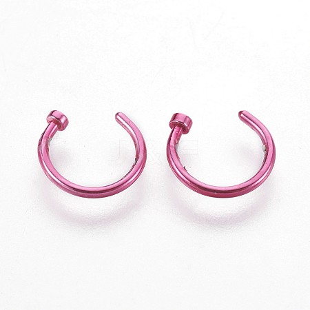 316 Stainless Steel Nose Nose Ring AJEW-P070-01C-1