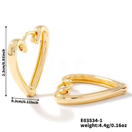 Elegant Brass Hoop Earrings for Girls QF2917-3-1