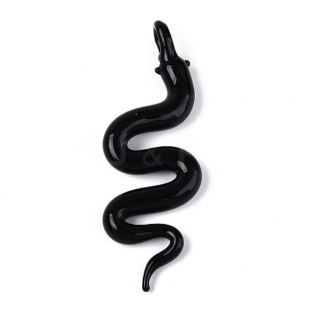Handmade Lampwork Big Pendants LAMP-N034-18E-1