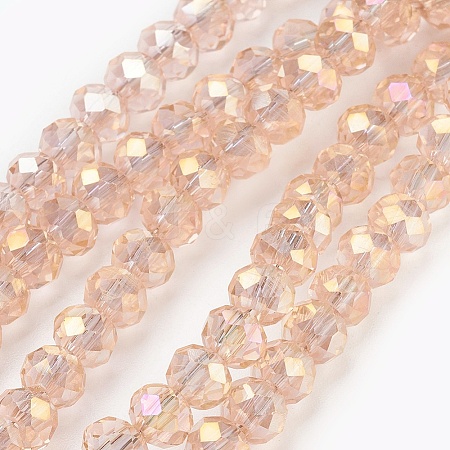 Electroplate Glass Beads Strands LS-GLAA-K027-01AB-1