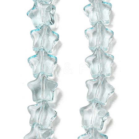 Baking Paint Transparent Glass Beads Strands X1-DGLA-A07-T8mm-KD04-1