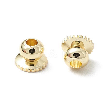 Rack Plating Brass Bead Cap KK-WH0060-03G-02-1