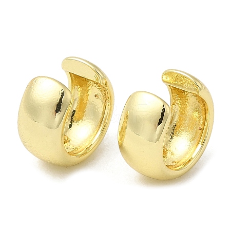 Rack Plating Brass Plain Band Cuff Earrings for Women EJEW-M222-07G-1