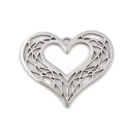 201 Stainless Steel Pendants STAS-I344-05P-01-1