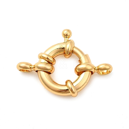 Brass Spring Ring Clasps KK-D407-01G-C-1