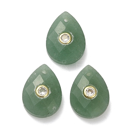Natural Green Aventurine Pendants G-K371-03I-1