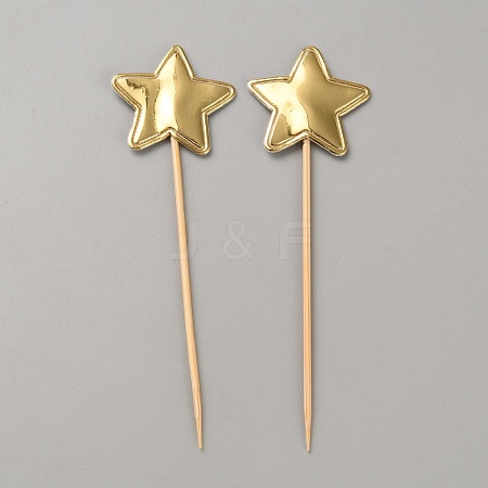 PU Leather Cake Insert Card Decoration AJEW-WH0348-426-1