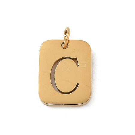 304 Stainless Steel Charms LS-STAS-R001-01G-C-1