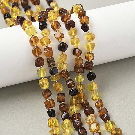 Natural Amber Beads Strands G-L095-E01-01-1
