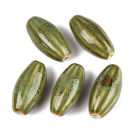 Vintage Handmade Porcelain Beads PORC-N013-24-03-1