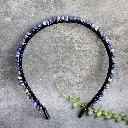 Natural Lapis Lazuli Hair Bands PW-WG1C09B-17-1