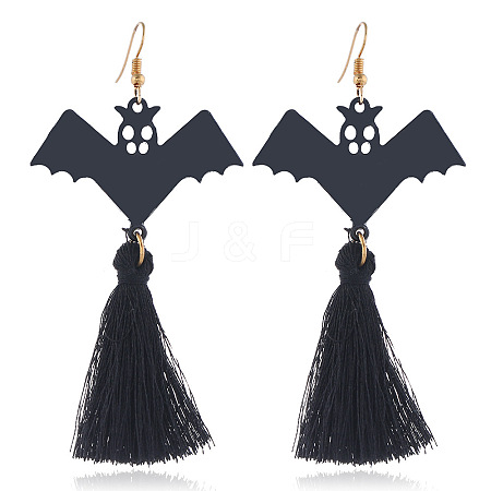 Halloween Theme Alloy Enamel Dangle Earrings FS-WG50C46-07-1