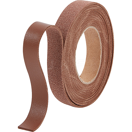 2M PVC Imitation Leather Ribbons SRIB-WH0011-125A-04-1