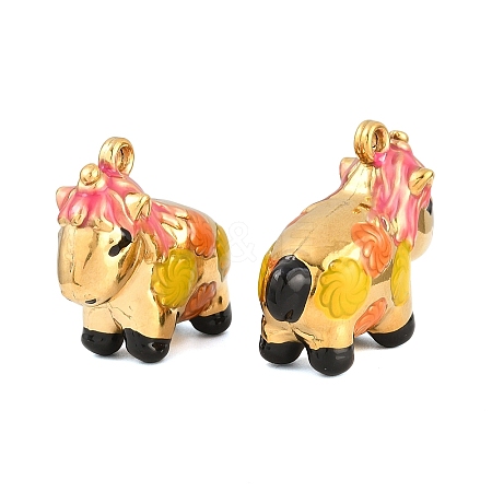 304 Stainless Steel Enamel Pendants SA-CBAF5D5-13G-1
