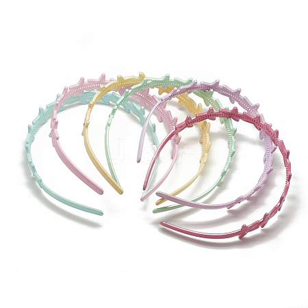 Plastic Hair Bands OHAR-T003-07-1