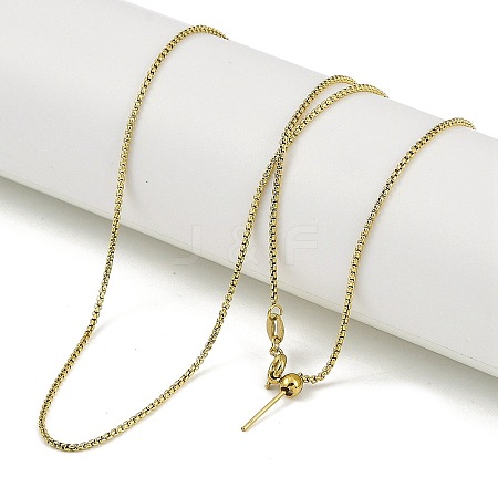 Ion Plating(IP) 304 Stainless Steel Coreana chain Necklaces NJEW-H042-11G-1