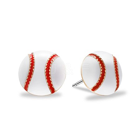 Alloy Enamel Stud Earrings FS-WG4E48D-07-1