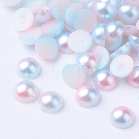 Imitation Pearl Acrylic Cabochons OACR-R063-3mm-02-1