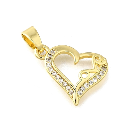 Brass Micro Pave Cubic Zirconia Pendants KK-Z102-16G-1