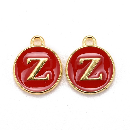 Golden Plated Alloy Enamel Charms ENAM-S118-03Z-1