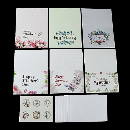 Mother's Day Gift Cards AJEW-E058-01C-1