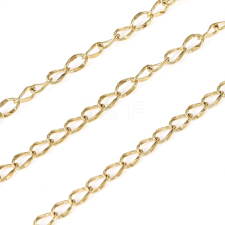 304 Stainless Steel Curb Chains CHS-G011-06G-1