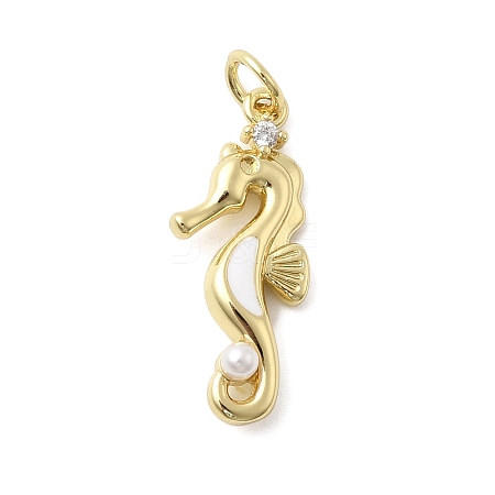 Brass Micro Pave Cubic Zirconia Pendants KK-A278-04G-03-1