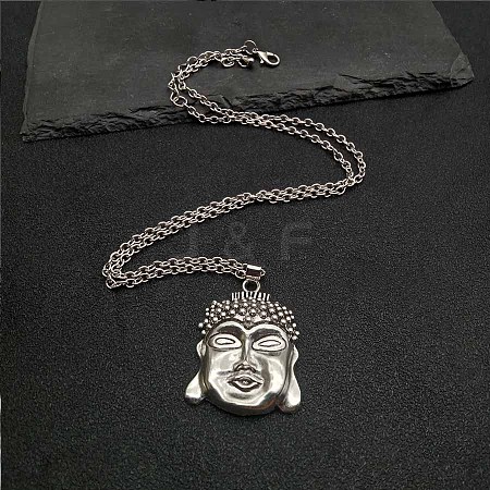 Alloy Buddha Pendan tNecklaces for Men FL9077-1-1