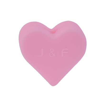 Heart Food Grade Silicone Beads PW-WG48962-09-1