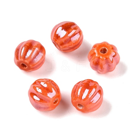 Handmade Pearlized Porcelain Beads PORC-G010-01H-1