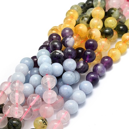 Natural Mixed Gemstone Beads Strands G-E576-07C-1
