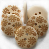 Round Buttons with Painted Flower Pattern NNA0Z6V-1
